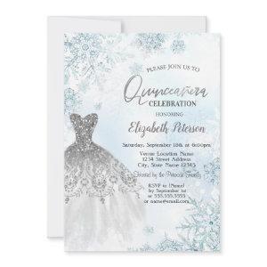 Silver Glitter Dress Snowflakes