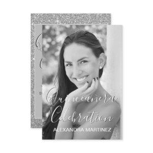 Silver Glitter Photo - Quinceanera Celebration