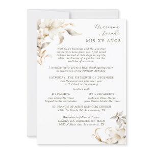 Silver & Gold Elegant Winter Quinceañera