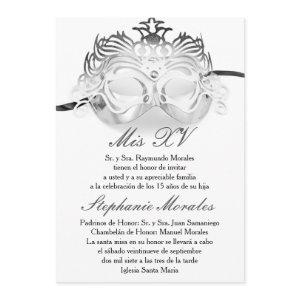 Silver Masquerade Quinceanera Birthday