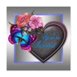 Silver Pink Purple Butterfly Party