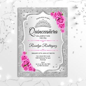 Silver Pink Quinceanera