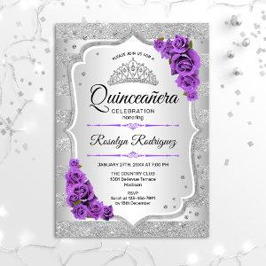 Silver Purple Quinceanera
