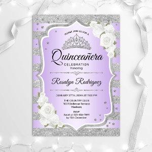 Silver Purple Quinceanera