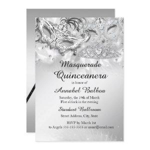 Silver Sparkle Masquerade Quinceanera Party