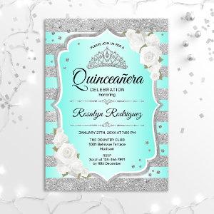 Silver Turquoise Quinceanera
