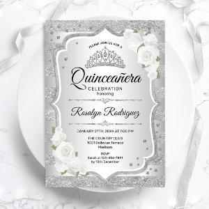 Silver White Quinceanera