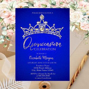 Simple Chic Crown Blue Quinceañera