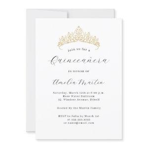 Simple Elegant Modern Tiara Quinceanera