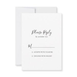 Simple Minimalist RSVP