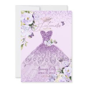 Sixteenera Dusty Lilac Purple Glitter Gown