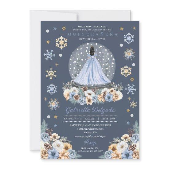 Snow Globe Princess Winter Wonderland Quinceañera