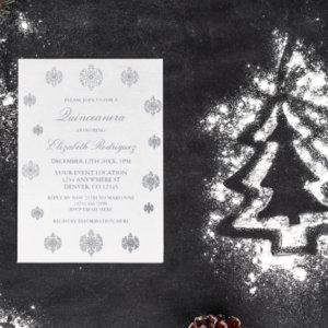 Snowflake Winter Quinceanera Foil