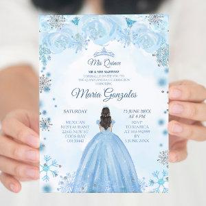 Soft Blue Winter Princess Quinceanera