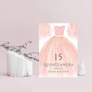 Soft Pink Glitter Dress Sweet 15 Quinceanera Party