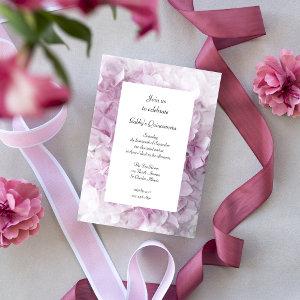 Soft Pink Hydrangea Flowers Quinceanera Party