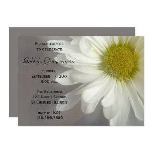 Soft White Daisy Quinceanera