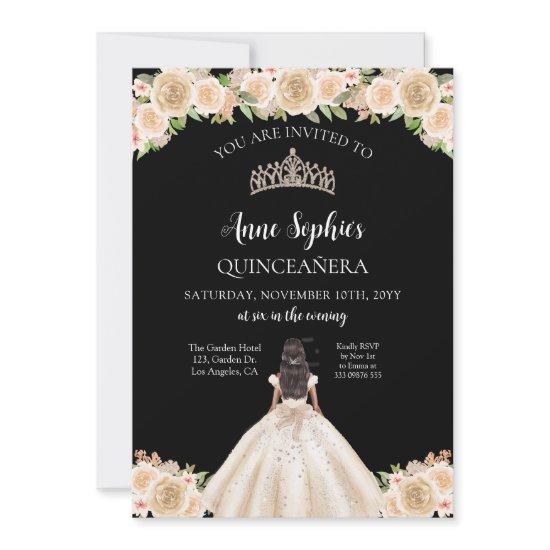 Soiree Quinceañera Tiara Black