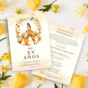 Sophisticated Floral Garland Spanish Photo Mis XV