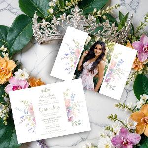 Spanish Delicate Spring Quinceañera Soft Floral