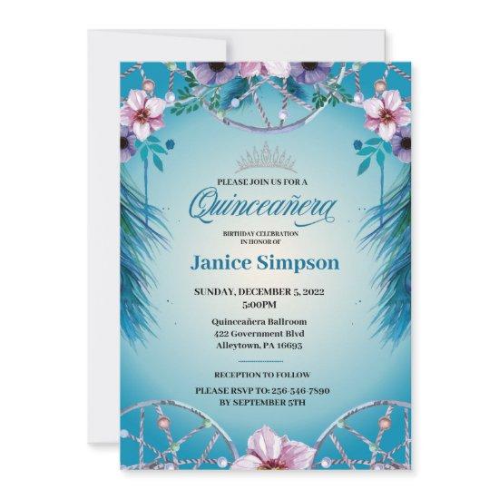 Spanish Quinceañera feather Dream catcher