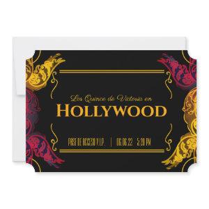 SPANISH quinceañera old HOLLYWOOD BIRTHDAY ticket