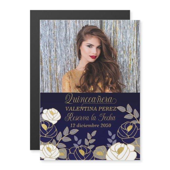 Spanish Quinceanera Save the Date Reserva la Fecha