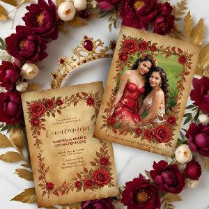 Spanish Quinceañeras Vintage Romantic Photo