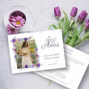 Spanish Sweet Floral Charm Lilac Shades Photo XV