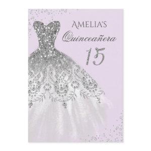 Sparkle Dress Purple Silver Quinceanera
