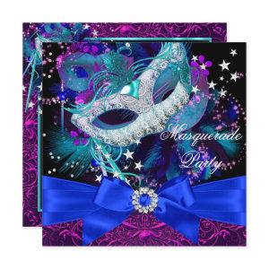 Sparkle Mask & Bow Masquerade Party