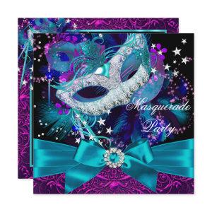 Sparkle Mask & Bow Masquerade Party