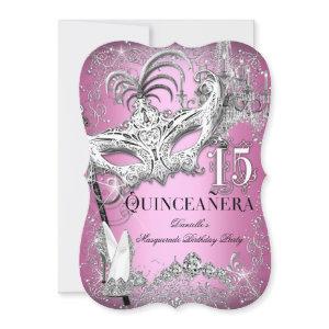 Sparkle Pink Masquerade Quinceanera Birthday