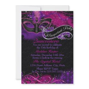 Sparkle Pink & Purple Mask Masquerade