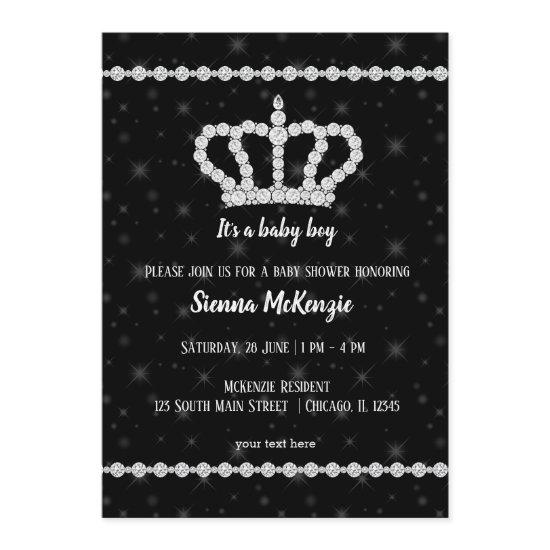 Sparkling Diamond Crown - choose your background