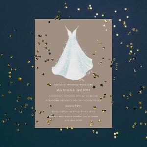 Sparkling Dress Quince or Bridal Shower Beige