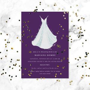 Sparkling Dress Quince or Bridal Shower Purple