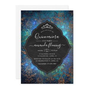 Sparkling Fantasy Vintage Damask Quinceañera
