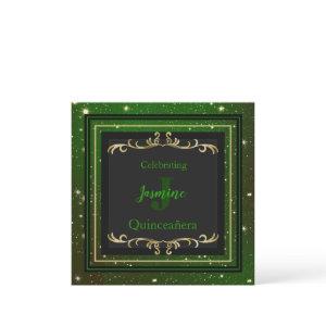 Sparkly Green and Gold Birthday
