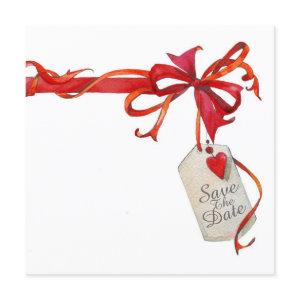 Special Occasion Red Ribbon and Rose