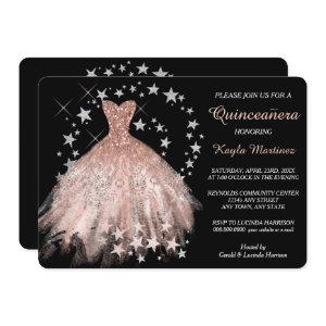 Star Shimmer Peach Quinceanera