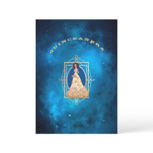 Starry Midnight Blue Quinceañera Tiara