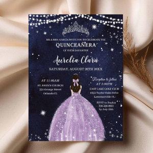 Starry Night Purple Lilac Quinceañera