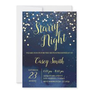 Starry Night Sweet Sixteen Birthday