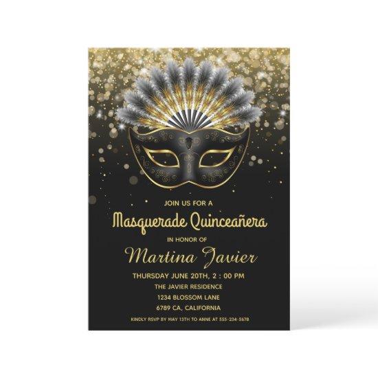 Stylish Masquerade Quinceañera 15th Birthday