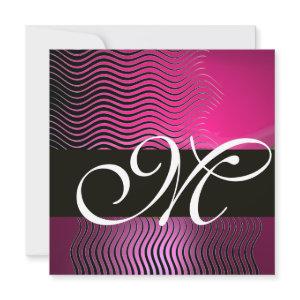 STYLISH WAVES MONOGRAM,pink,purple amethyst