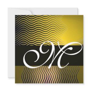 STYLISH WAVES MONOGRAM, yellow topaz