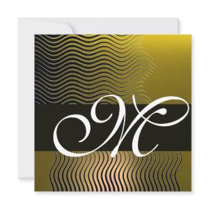 STYLISH WAVES MONOGRAM, yellow topaz