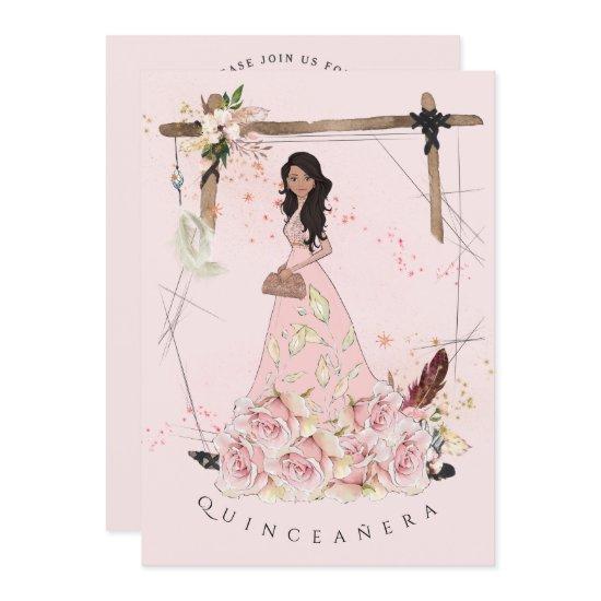 Sugar Pink Boho Beauty Quinceañera