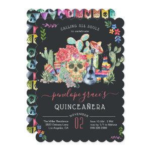 Sugar Skull Day of the Dead Quinceañera